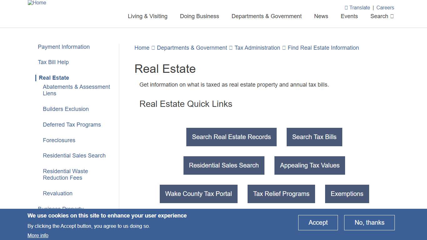 Real Estate | Wake County Government